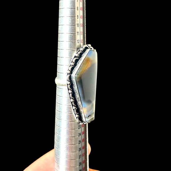 Bostwana Agate Sterling Silver Ring - Picture 9 of 9